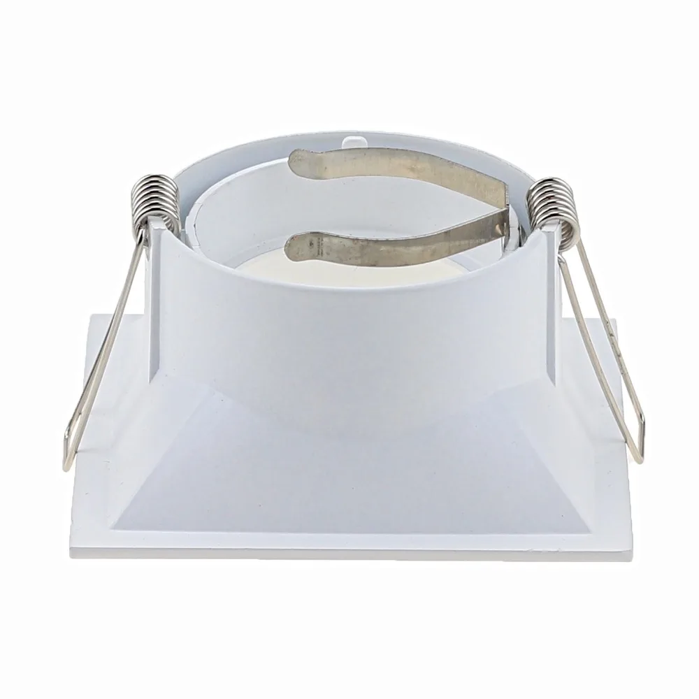 Suporte de Luminária de Teto de Led Quadrado de Alumínio de Alta Acessórios de Lâmpada Branco e Preto Qualidade Moldura Acabamento Gu10 Mr16 9 quadrado, de alumínio de alta qualidade, moldura