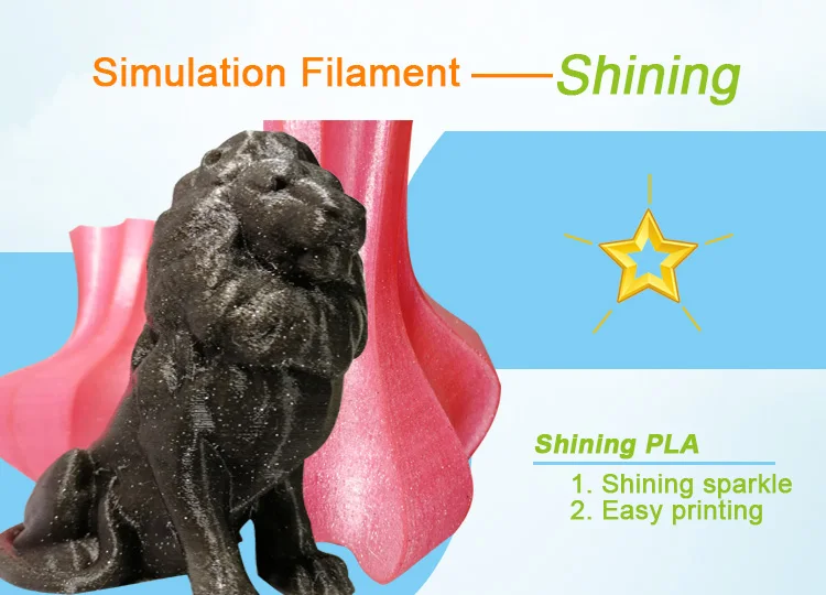polycarbonate 3d printer 3D Printing Pen Material Shine wood marble silk gold Filament 10M 1.75Mm Rohs Fdm Impressive Mass Thermoplastic Tough thread plastic used in 3d printing
