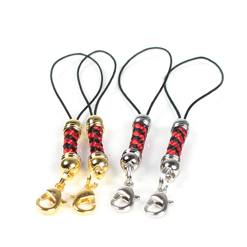 Regelin Лобстер соединительные кольца мобильный чехол ремень Lariat Lanyard брелок для ключей строка Подвески Ювелирных изделий разъем - Цвет: red black