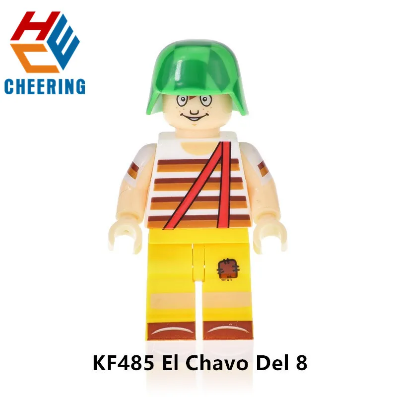 KF484 одной продажи цифры Quico эль Чаво Del 8 Пикассо El Chapulin Колорадо собрать мини-фигурок "блоки для детей, игрушки в подарок - Цвет: KF485 Without Box