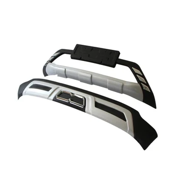 

For Volkswagen VW T-Roc 2018 2019 Front+ Rear Bumper Diffuser Bumpers Lip Protector Guard skid plate ABS chrome plated 2PES