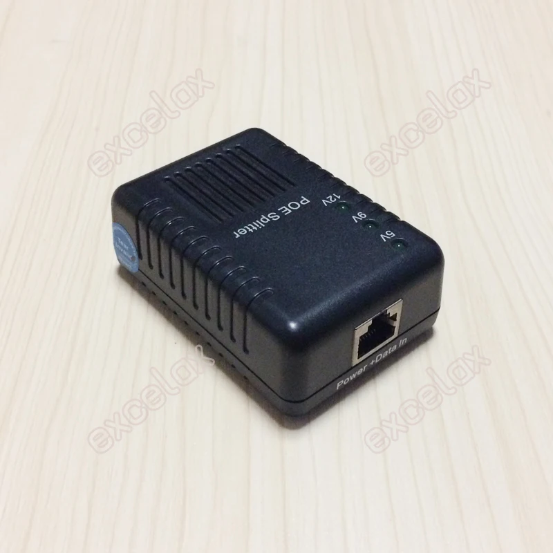 100Mbps 4 DC Plug 5V 9V 12V Adjustable Network PoE Splitter Module Power Over Ethernet Supply 802.3af for IP Security Camera