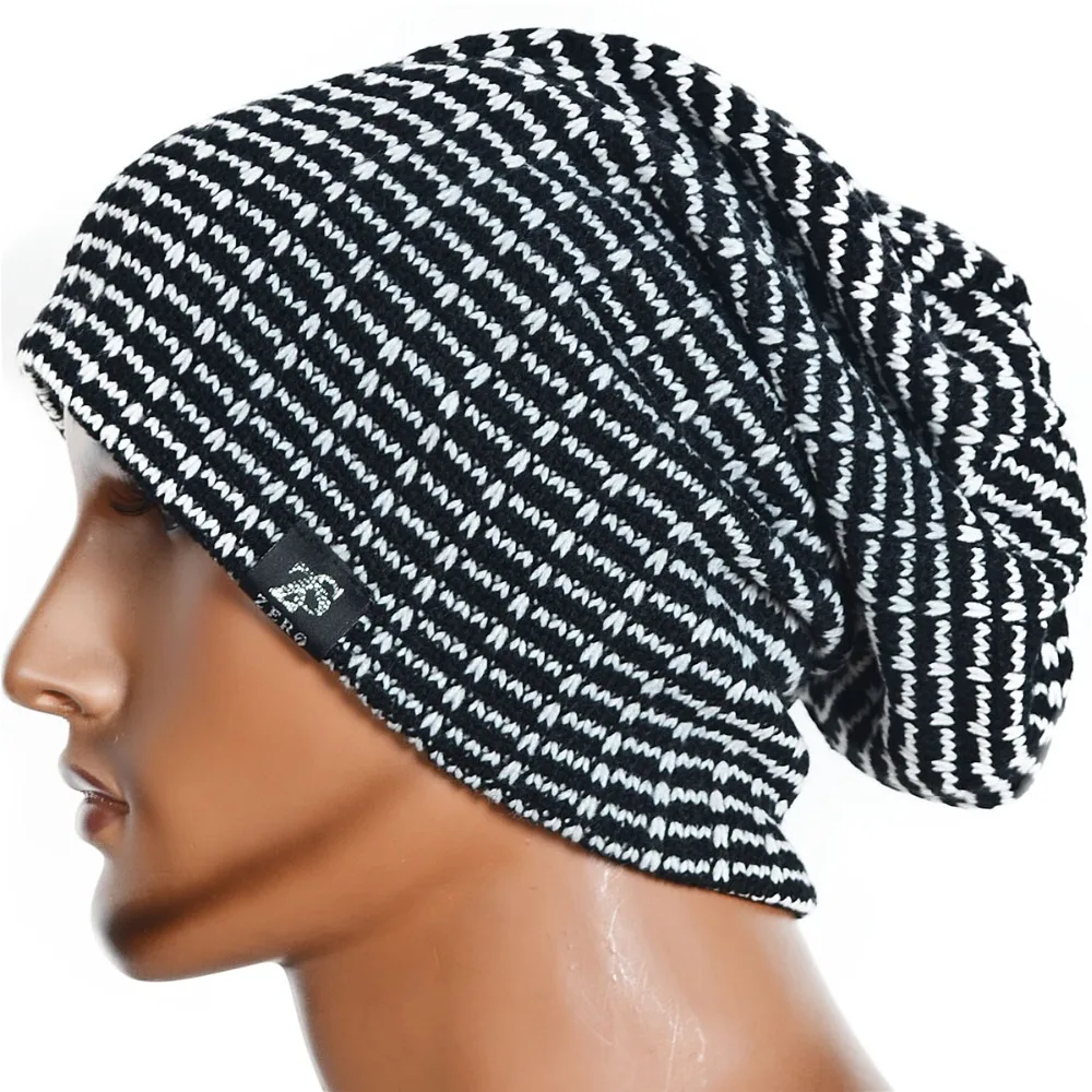 

Mens Beanie Slouchy Skullcap knitting Skulls Hat For Men/Women FORBUSITE