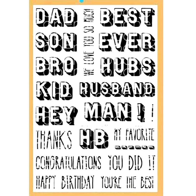 

Dude-Sampler-Paper-Smooches-Clear-Stamps /transparent Seal for DIY scrapbooking/photo album Decorative stamp sheets