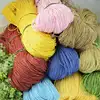 600 Meter 500g Natural Raffia Straw Yarn For Hand Knit Crochet Yarn Summer Hat Handbag Baskets Knitting Material DIY Craft 3