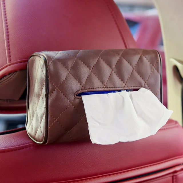 Buy 2018 New Car PU Tissue Box Block Type Tissue Box Personality Car Styling