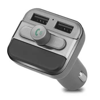 

5V Outputs Bluetooth Car Kit LED Display MP3 Player Wireless FM Transmitter Dual USB Charge For Mobile Phones Support TF Card #S