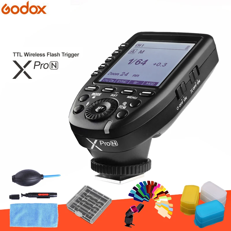 Беспроводной триггер вспышки Godox Xpro N TTL 2 4G 1/8000s HSS преобразователь ручной