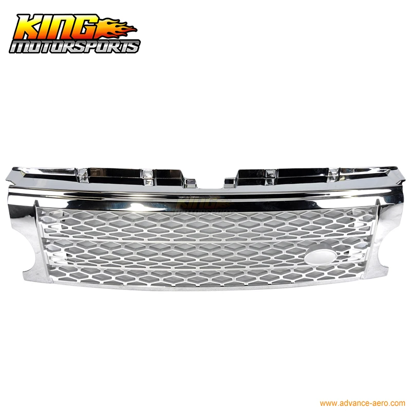 

For 05-09 Land Rover Discovery 3 Chrome Silver Grille Grill LR3 2006 2007 2008 USA Domestic Free Shipping