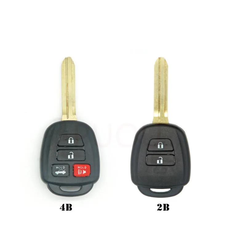 

2 3 4 Button Remote Key Fob Cover Shell Case For Toyota Corolla Camry Reiz New Vios RAV4 Crown Key NO LOGO