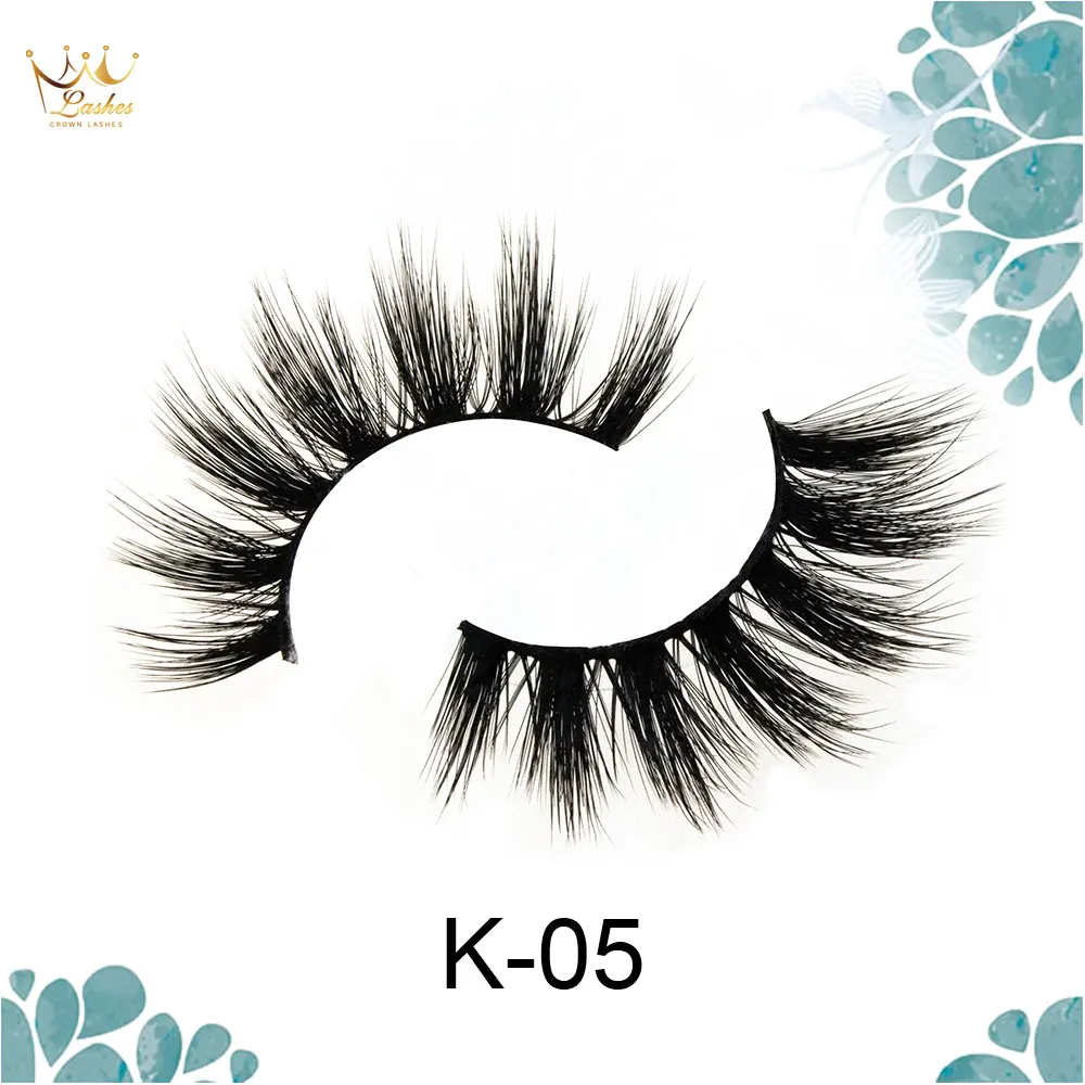 

CROWN LASHES 5pairs False Eyelashes Natural Long Faux Mink Lashes Thick 3D Eyelashes Crisscross Full Strip Lashes Handmade