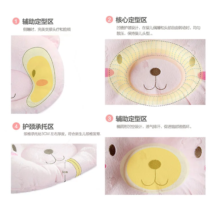 Топ для новорожденных голову формирование подушка ребенок укладки анти-смещения днищем Подушка Предотвращение ребенка от падения защиты