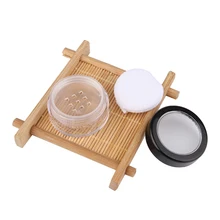 Инструменты для макияжа высокого качества 5 г пустые пластиковые свободные баночки для пудры с просеивателем+ слоем, прозрачная небольшая банка для косметики упаковка 50 шт