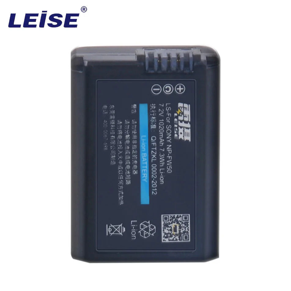 

Leise Camera rechargeable battery 7.2V 1020mAh Li-On Battery For Sony A6000 A5000 A5100 A6300 RX10 A7R2 NEX-5T 6 7PSP3006/2006