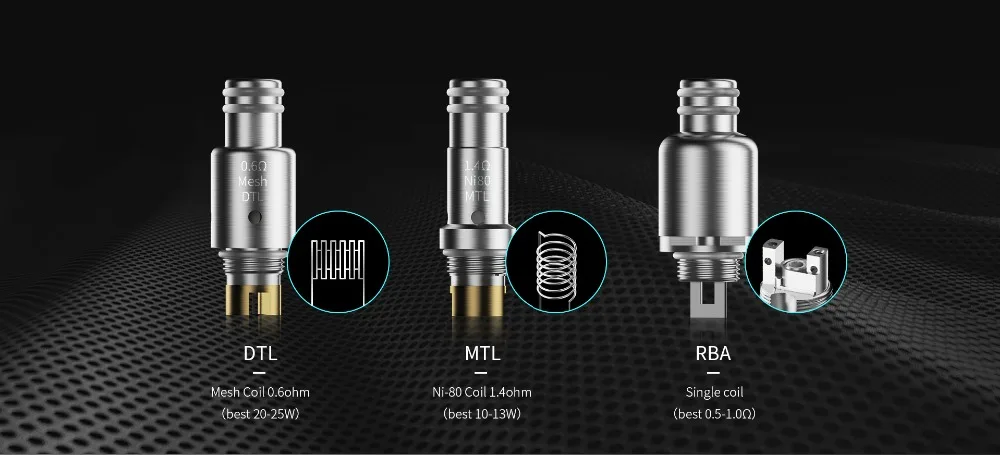 Original Smoant Pasito DTL Mesh 0.6ohm MTL Ni80 1.4ohm RBA Single Coil Evaporator Head For E Cigarette Smoant Pasito Pod Vape 01 (2)