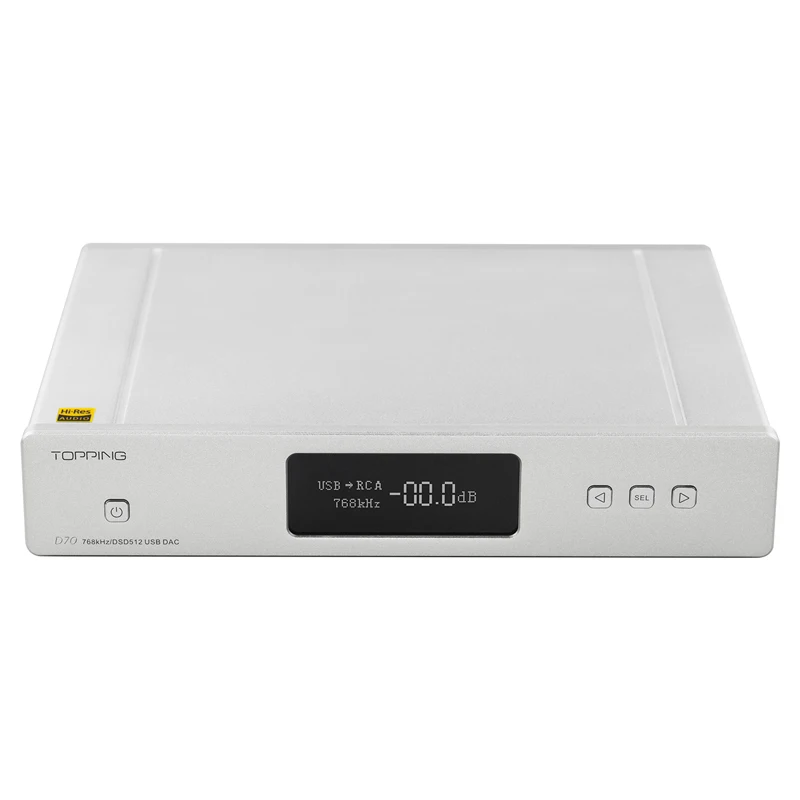 Topping D70 двойной AK4497 DAC Native DSD512 PCM 32bit768kHz XMOS XU208 декодер с высоким разрешением и