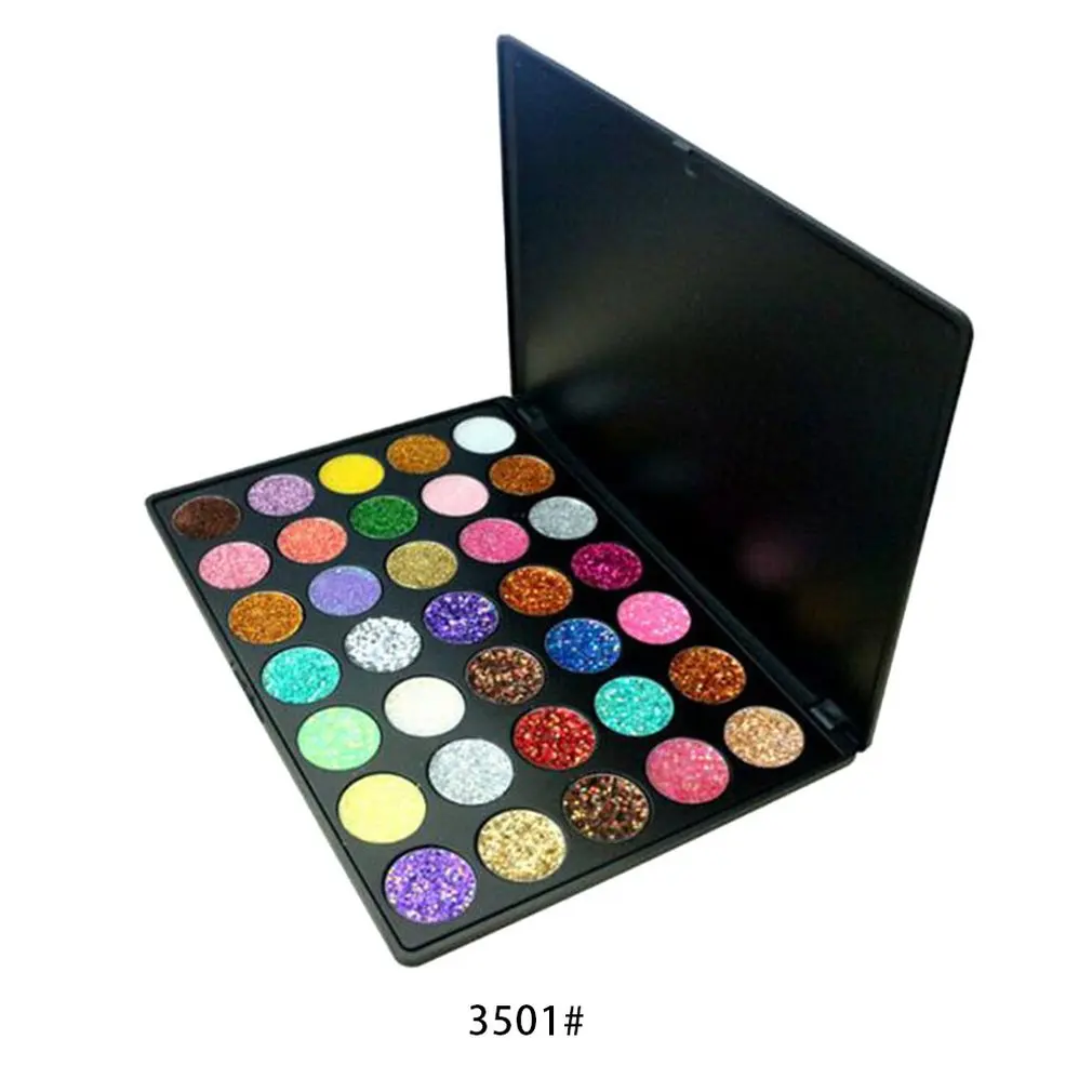 

Glitter Makeup Eye Shadow Sequins 35 Color Eyeshadow Tray Studio Makeup School Special Glitter Powder Eye Shadow