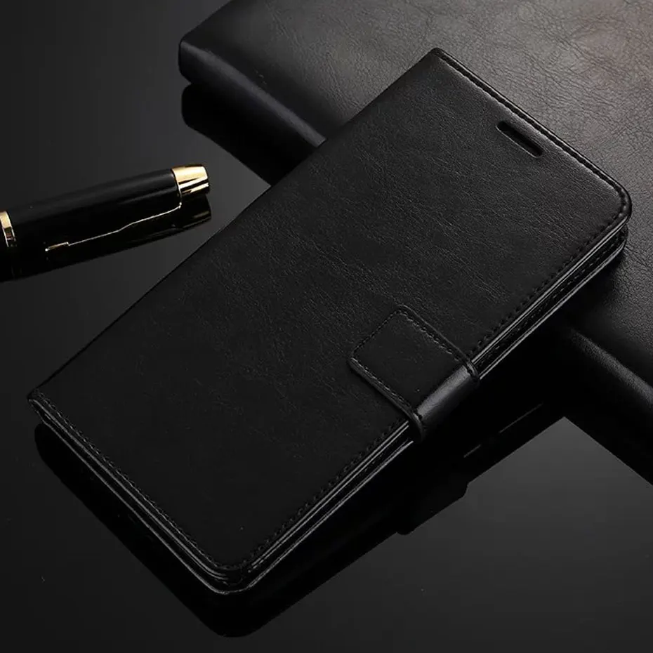 2016 роскошный кожаный чехол-книжка с подставкой для мобильного телефона Huawei P8 Lite
