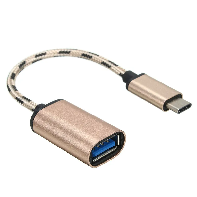 Micro USB кабель USB 3,1 type-C USB-C OTG кабель USB3.1 Женский к type-C Мужской адаптер Шнур для зарядки мобильного телефона 300 шт./партия