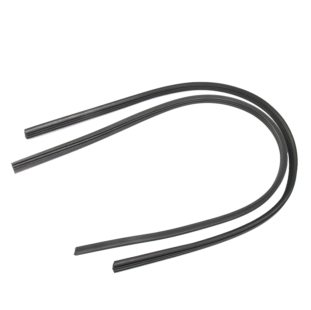 2x Universal Frameless Wiper Blade Rubber Strips Replacement Refill 6mm 28' Motorcycle Car Accessories