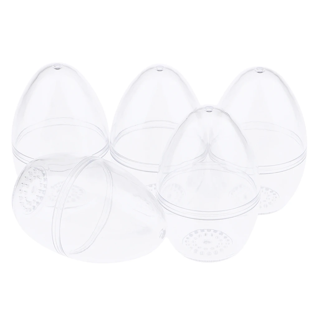 Plastic Makeup Blender Sponge Storage Travel Case Organizer Carrying Case 5pcs Transparent