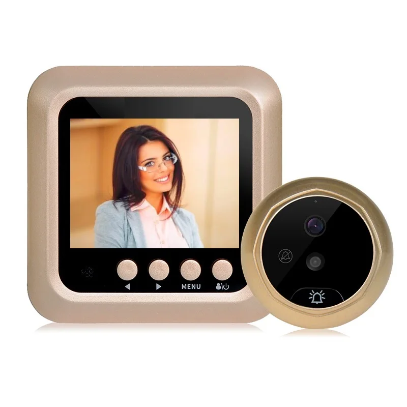 

Hot deurbel met camera mirilla digital 2.4 inch TFT LCD IR Night Vision Photos Taking Video Recording video peephole Max 32GB