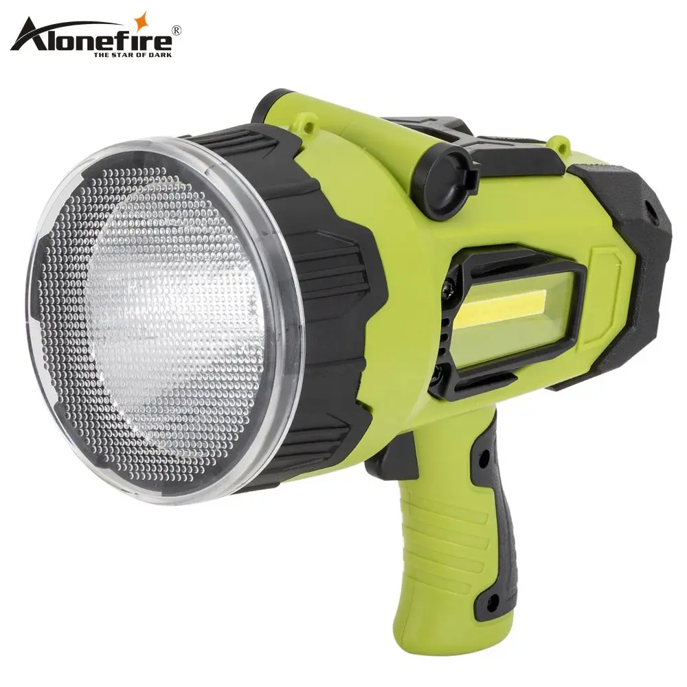 

AloneFire HY-7006 Powerful LED Handheld Flashlight Torch Spotlight LED Portable Lantern Handheld Searchlight Spot Beam