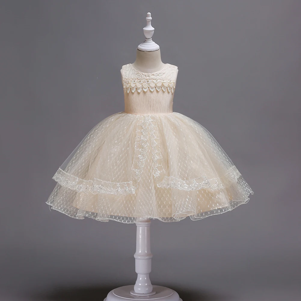 CAILENI/Новинка года; модное кружевное платье принцессы для От 1 до 12 лет; Детские платья для свадебной церемонии, дня рождения; бальное платье