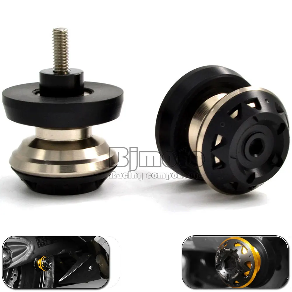 

BJMOTO Universal M6 Motorcycle accessories CNC Aluminum Swingarm Spools slider fits for Yamaha Kawasaki Honda Suzuki