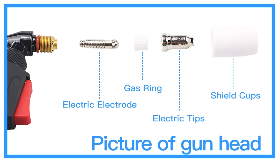 20 шт. SG51 расходные материалы наконечники и электроды для 60a инвертор DC воздуха Plasma Cutter интимные аксессуары SG51 Резка Факел/пистолет
