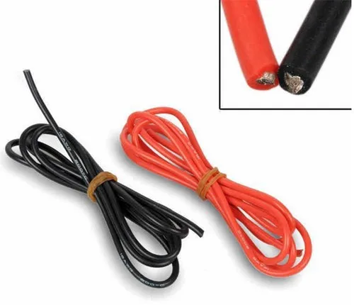 

5meter Red+5meter Black Silicon Wire 18AWG Heatproof Soft Silicone Silica Gel Wire Cable Free shipping