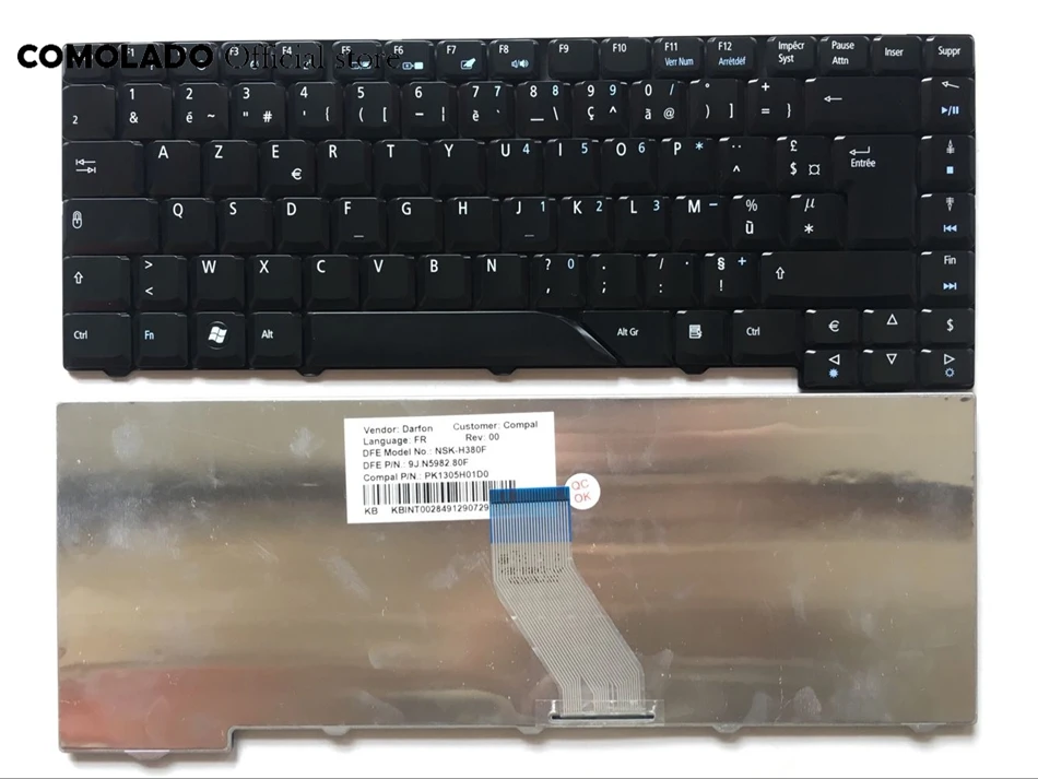 FR Французская клавиатура для ноутбука Acer Aspire 4530 4710 4720 4930G 4710G 5300 5730 5732 5739 6935 Черная