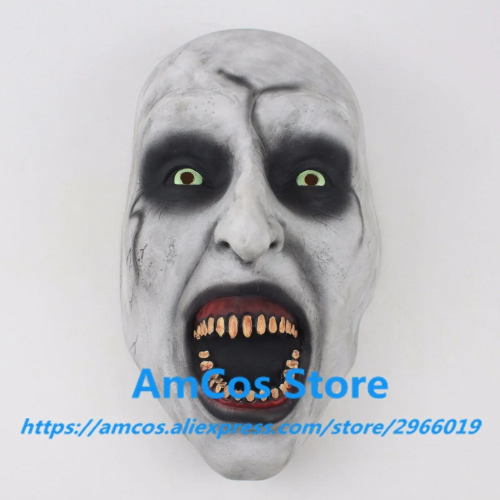 2018 The Nun Horror Mask Cosplay Valak Scary Half Face Latex Masks Helmet Halloween Party Props DropShipping6