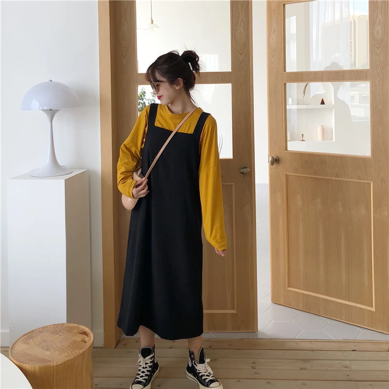 2020 женские платья в японском стиле Ulzzang Kawaii Lady College Style повседневное Свободное