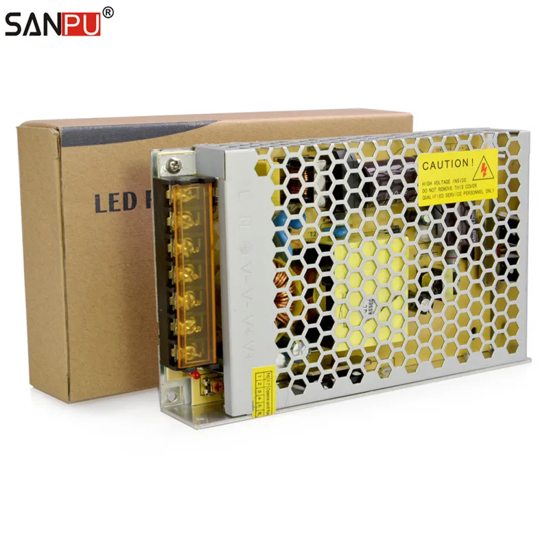 baratas SANPU 2016 Nova 12 v 12.5A 150 w 220 v 230 v Transformador de Iluminação LED Driver fonte de Alimentação para o Interior luz de tira 3528 5050 150 watts