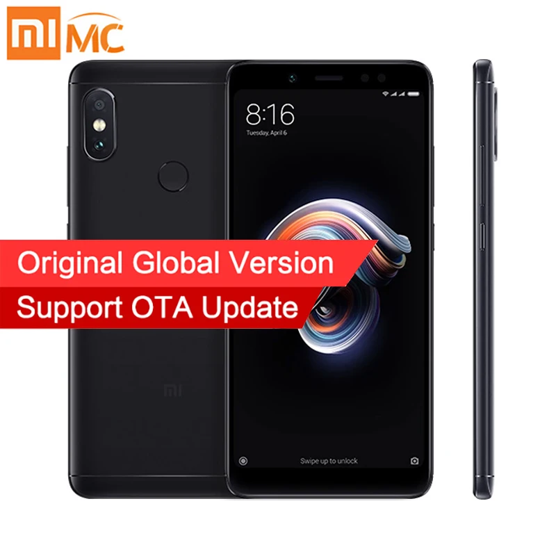 

Global Version Xiaomi Redmi Note 5 3GB 32GB Android 8.1 Mobile Phone Snapdragon 636 Octa Core 5.99" 18:9 Full Screen Dual Camera