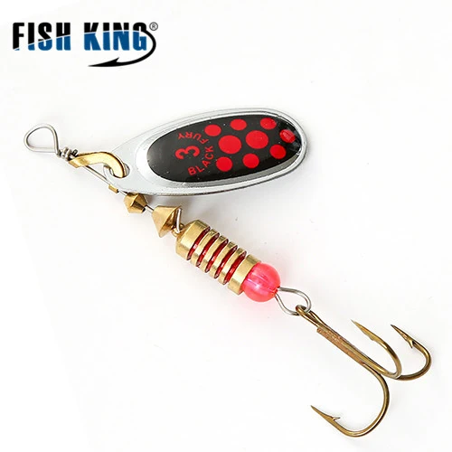 FISH KING 6 цветов 0#-5# Спиннер приманка с тройными крючками 35647-BR художественная приманка рыболовная приманка - Цвет: as photo