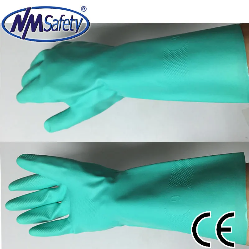NMSAFETY Nitrile solvent gloves oil resistant slip resistant glove chemical work glovein Safety