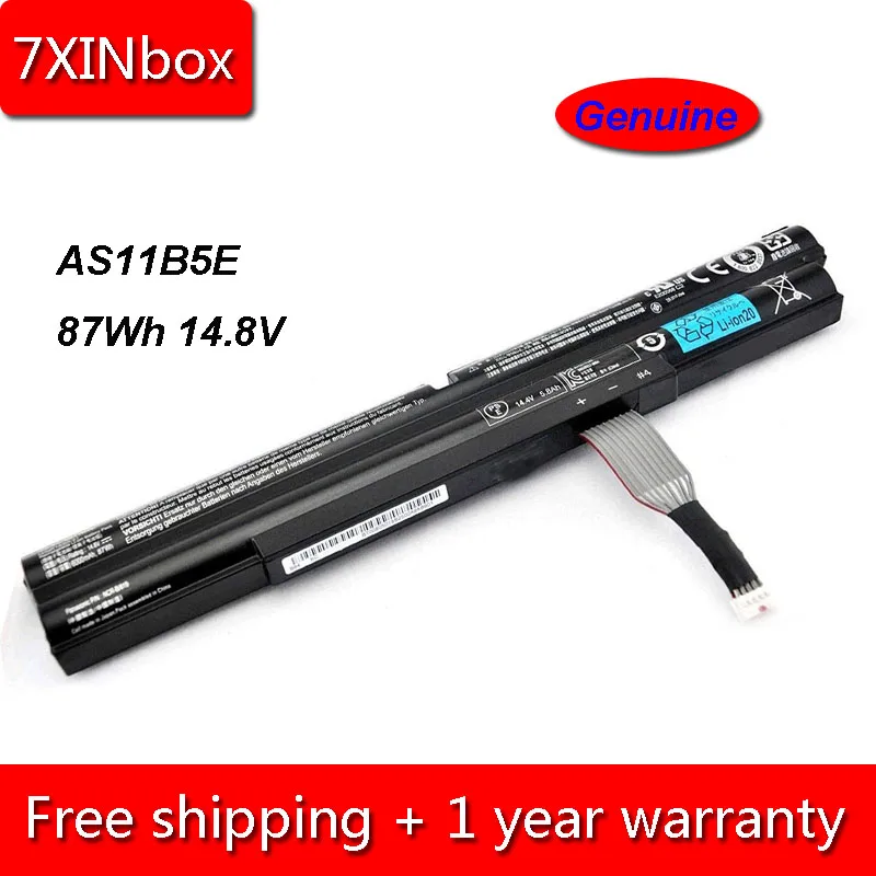 

7XINbox 87Wh 14.8V Genuine AS11B5E Laptop Battery For Acer Aspire Ethos 5943G 5951G 8943G 8950 8951G AS5951G AS8943G AS8951G
