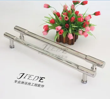 

Handle the bathroom shower room glass door handle door handle hole distance thick stainless steel bathroom armrest 440