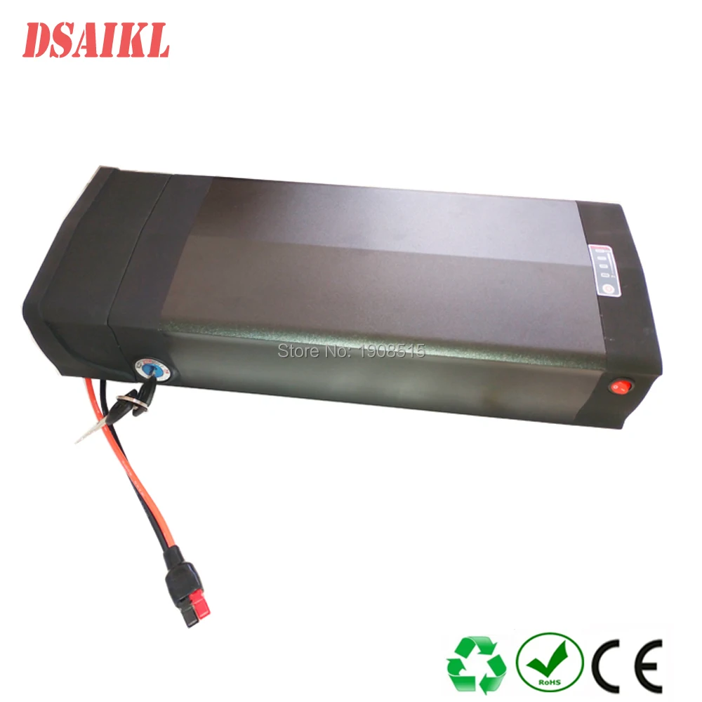 

Free shipping rear rack ebike battery pack 36V 20Ah 25Ah 28Ah 30Ah 35Ah 250W 500W rack carrier battery with chargers