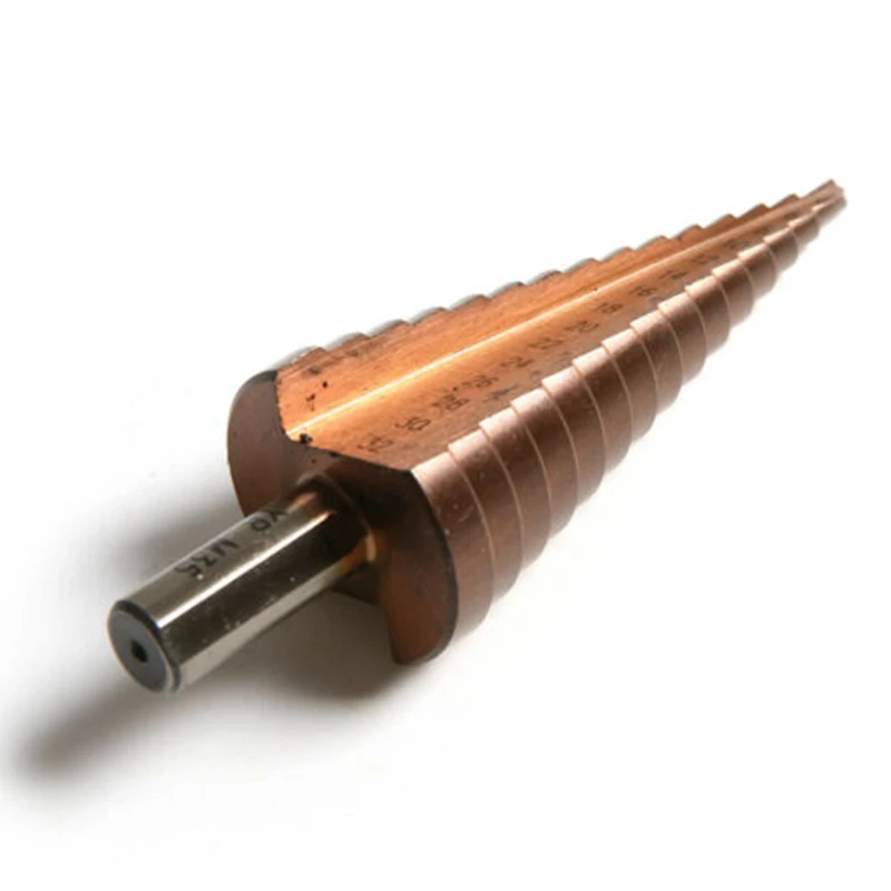 

Sharp New 1* Step Drill Bit HSS CO M35 Triangle Shank 4-32MM Straight Groove Step Drill Bit