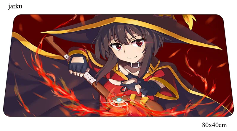 Megumin коврик для мыши 800x400x2 мм, игровой коврик для мыши, анимэ, великолепный офисный коврик, Настольный коврик, эстетический коврик для мыши, игры, pc, геймерские коврики