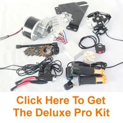 Best 250W ELECTRIC BRUSH MOTOR FOR BICYCLE ELECTRIC ACCELERATOR WITH BUTTO SWITCH AND BATTERY VOLTAGE SIMPLE MOTOR KIT FOR DIY E-BIKE 5