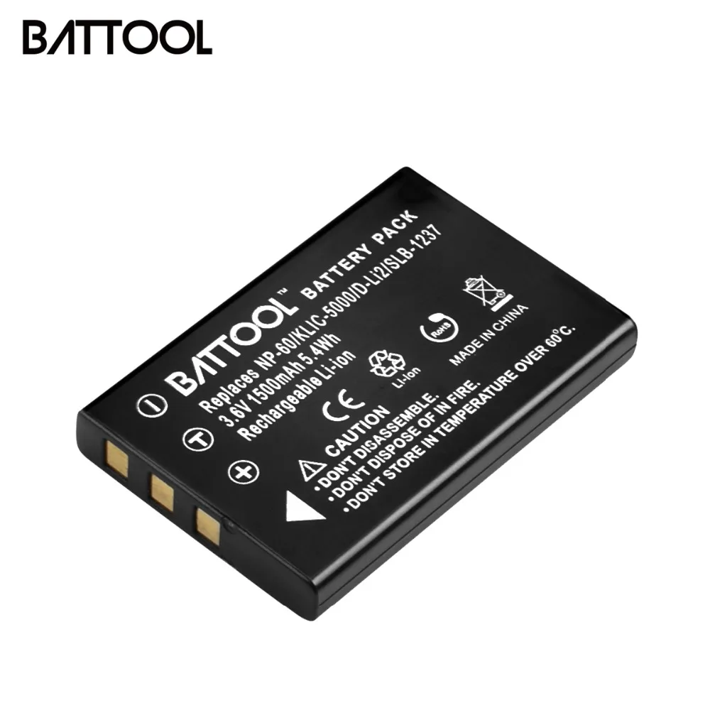 3.6V 1500mAh Li ion NP 60 NP 60 NP60 Camera Battery For FUJIFILM
