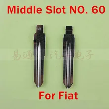 Средний слот нет. 60 автомобилей дистанционного ключа лезвия для Fiat модифицированный флип дистанционного ключа оболочки лезвия Repacemet