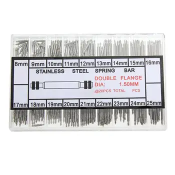 

360pcs 8-25mm Watch Band Spring Bars Strap Link Pins Repair Tool Kit Opener Link Remover Watchmaker Link Pins