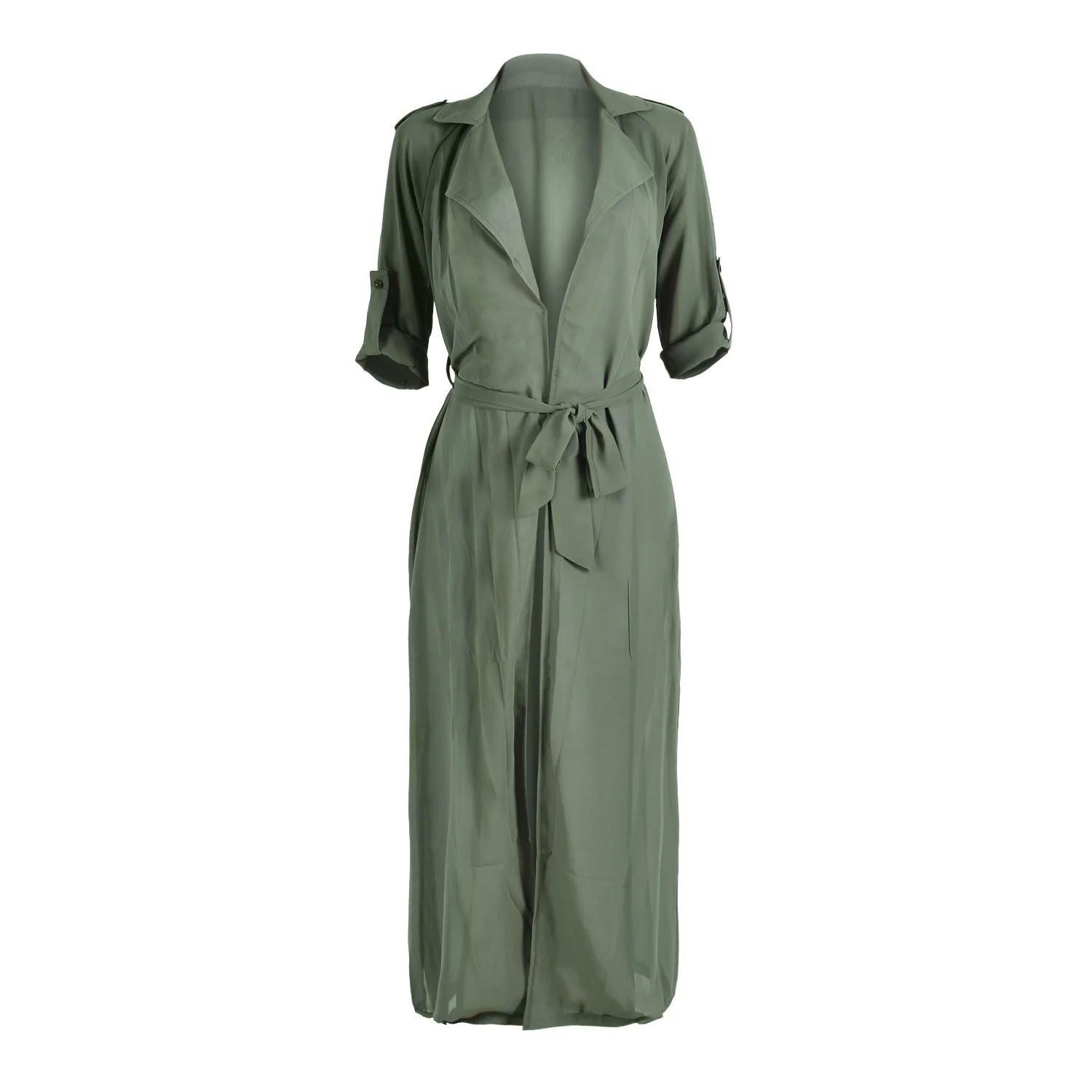 

Summer Women Lady Chiffon Long Sleeve Cardigan Long Maxi Shirt Blouse Party Oversized Tops Outwear Wpmen Clothing