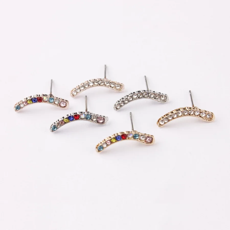

Pave Crystals Whit Ear Climbers In Rose Gold Earrings for Women