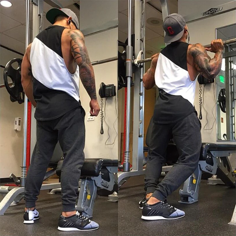 Muscleguys одежда для бодибилдинга брендовая майка фитнеса мужская спортзала без